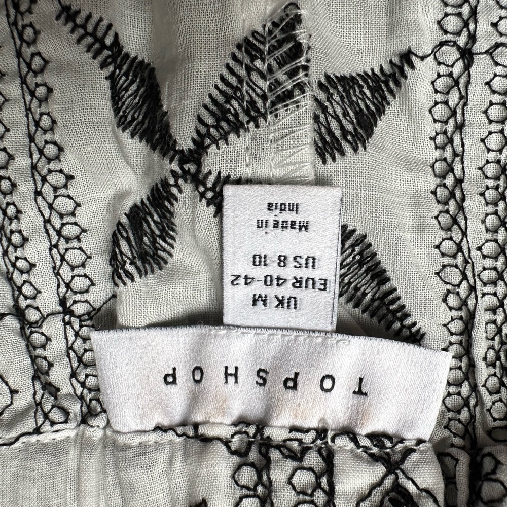 Topshop Embroidered Beach Set in Monochrome - Picture 12 of 15